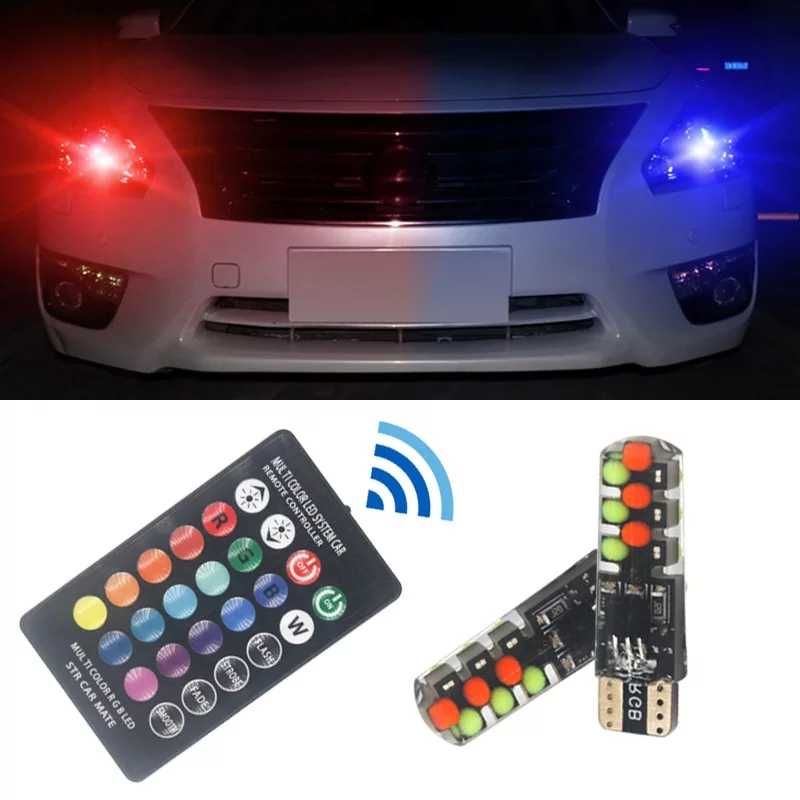 Mínimos led com comando rgb