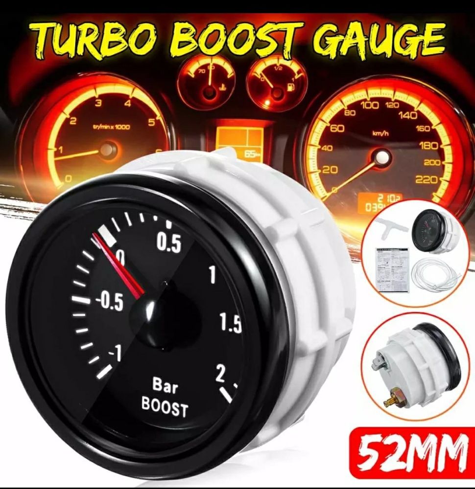 Manómetro pressão de turbo 2 bares