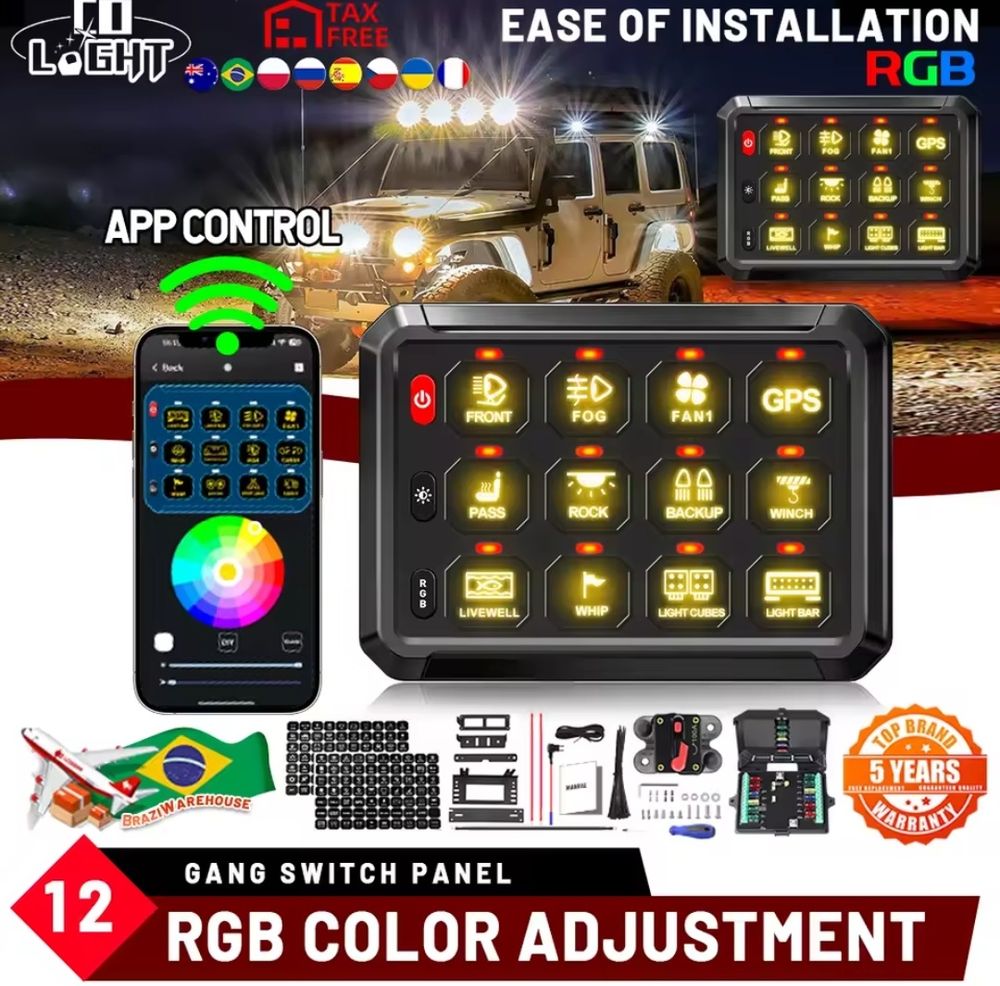 painel switch RGB