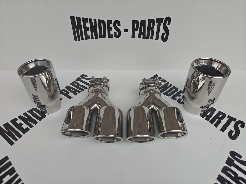 Ponteiras inox auto individual e duplas